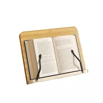 Multi-Functional Wooden Book Stand 8 Adjustable Tilt Angles Book Holder Tray Drawing Support S