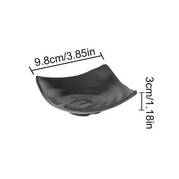 Multi-grid Melamine Sauce Dishes Japanese Style Sushi Soy Dipping Sauce Bowl Afternoon Tea Style J