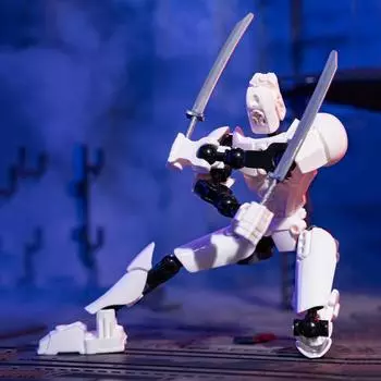 Multi-Jointed 3D Printed Mannequin 3D Printing Shapeshift Robot Parent-children жёлтый