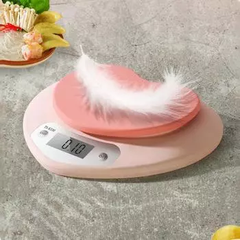 Multi- Kitchen Baking Scale Pink Heart-shaped Portable High-Precision Digital Scale 5kg/1g 2kg/0.1g LCD Electronic Scale Scale CHINA