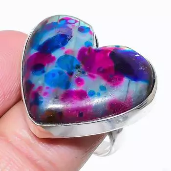 Multi Labradorite Gemstone 925 Sterling Silver Jewelry Ring Size 8.5 U8k95