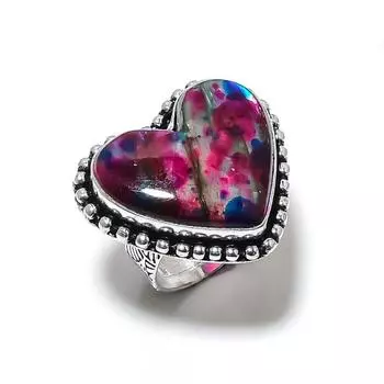 Multi Labradorite Gemstone Handmade 925 Sterling Silver Jewelry Ring Size 7 n2i42