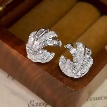 Multi-Layer Irregular Stud Earrings, Retro Court Literary Style Round Earrings