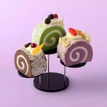 Multi-layer Round Cake Dessert Display Rack Jewelry Display Stand Acrylic Ring Jewelry Display Shelf for Wedding Birthday Party