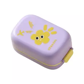 Multi-layer Waterproof Dopamine Soap Box with Locking Buckle Plastic Sealed Soap Rack Sealing With Sponge Soap Dish Travel