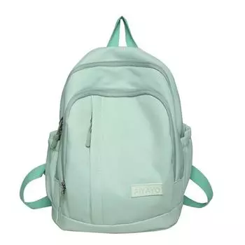 Multi Pockets Girls Backpacks Large Capacity Teenage Shoulder Bags Students School Bags Travel Green No Pendent