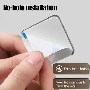 Multi-Purpose Bathroom Hooks Waterproof Adhesive Wall Hook Stainless Steel Towel holder Closet Hook Kitchen Hardware Hanger Hook Stainless Steel