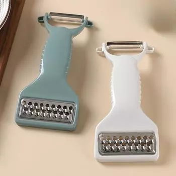 Multi-purpose PeelerDual-purpose Fruit Knife Fruit and Apple Peeler Kitchenware Grater 1pc белый