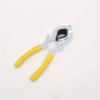 Multi-purpose Stainless Steel Faucet and Sink Nozzle Wrench with Non-slip Handle - Perfect for Disassembly, Aerator Removal and Filter Loosening AVE 1pcs жёлтый