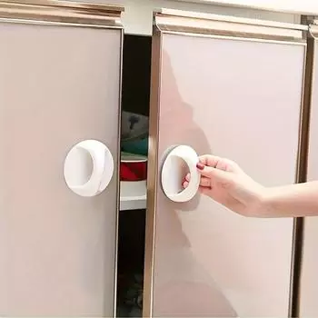 Multi-role Cabinet Drawer Handle Toilet Lid Lifter Kitchen Door Drawer Non Punching Handles синий