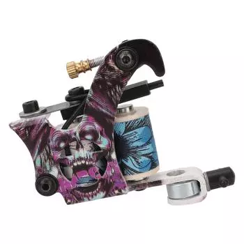 Multicolor Coil Tattoo Machine Professional Salon Alloy 10 Wraps Coil Liner Shader Tattoo Machine