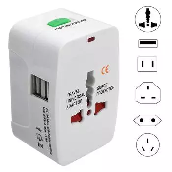 Multifunction Travel Plug Adapter All In One Converter Charger Worldwide Universal US UK AU EU Electrical USB Power Plug Adapter