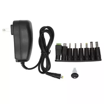 Multifunctional 30W Universal Power Adapter with USB Port Voltage Adjustable Power Adapter US Plug