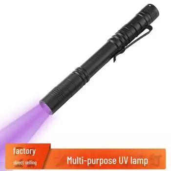 Multifunctional Aluminum Alloy LED Flashlight Pen with UV Banknote Detector