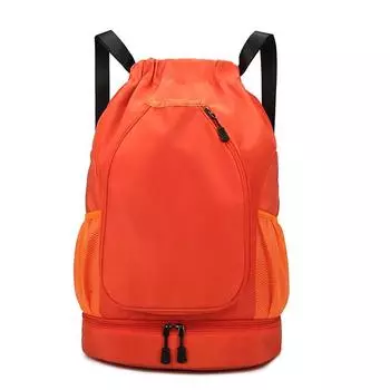 Multifunctional Backpack Unisex Sports Badminton Backpack Outdoor Travel Bag with Separation Shoes Bags оранжевый