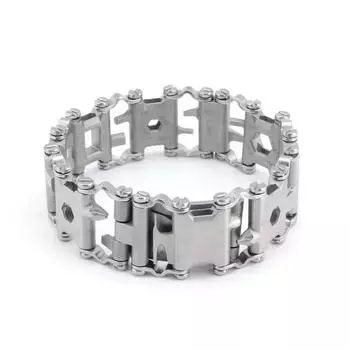 Multifunctional Bracelet High Quality Stainless Steel 2 Colors Men s Outdoor Tool Bracelet 29 in 1 Bracelet Emergency EDC Tool