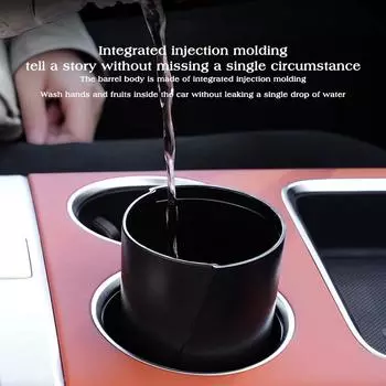 Multifunctional Car Trash Bin Auto Flip-top Storage Boxes Rubbish Organizer Can Car Interior Garbage Container Auto Accessories белый