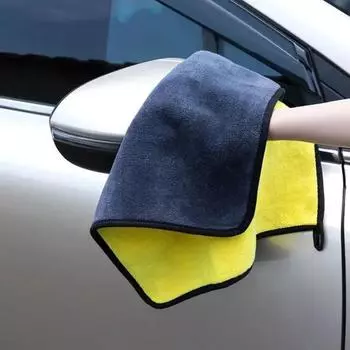 Multifunctional Coral Velvet Towel Can Be Hung Car Wash Towel Thick Double-sided Absorbent Wipe Car Accessories Car Wipe Towel