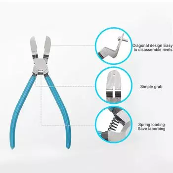 Multifunctional Diagonal Pliers Car Clip Pliers Car Rivet Tightening Pliers Cutter Remover Puller Tool Car Trim