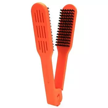 Multifunctional Double Sided V Brush Hair Care Hair Straightener Hairdressing Clamp Comb Anti-Static Anti-slip