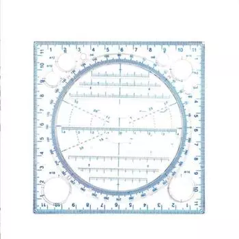 Multifunctional Drawing Template Art Design Construction Drafting Scale Ruler