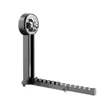 Multifunctional FoldableClothes Drying Rack Space-Saving Window Drying Rack Hotel Grey B