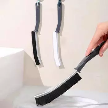 Многофункциональная щетка для чистки щеток с жесткой щетиной для чистки окон, направляющих для раздвижных дверей, глухого плинтуса белый