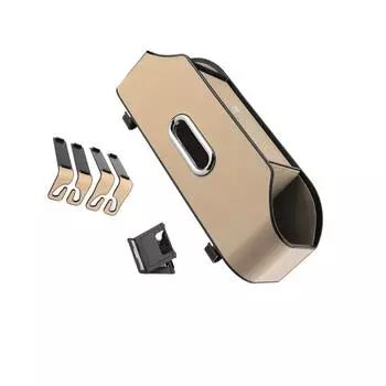 Multifunctional Interior Accessories Portable For Easy Storage Car Seat Organizer Stowing Tidying Car Storage Box orange suede