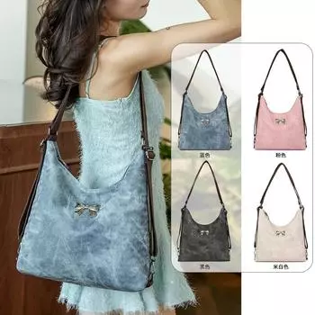 Многофункциональная большая вместительная сумка-тоут для женщин, мягкая кожаная сумка через плечо, сумка для подмышек чёрный