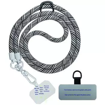 Multifunctional Mobile Phone Lanyard with Crossbody Strap for High-End Cameras - White