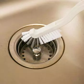 Multifunctional Narrow Brush Long Handle Milk Bottle Glass Tube Cleaning Pot And Bowl Brush Household Plastic Cleaning Brush белый