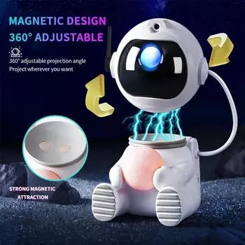 Multifunctional Night Light Astronaut Space Projector Starry Nebula Ceiling LED Lamp for Bedroom Home Decorative kids gift