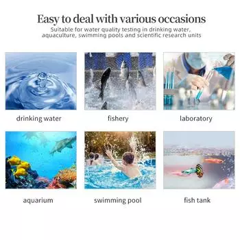 Multifunctional PH Meter Waterproof Water Quality Tester PH/TDS/EC/Temp Detector PH Test Pen with backlight for Aquarium Pool