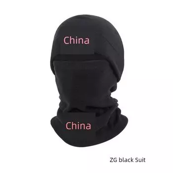 Multifunctional Polar Fleece Ruidong In Stock Bandana Hood Small Hat Mask Heattech Sports Skiing Cycling Wind-Proof and Cold Protection ZG black Suit One size