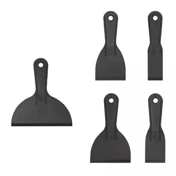 Multifunctional Putty Knife Set Durable ABS Blade Ergonomic Curved Handle Filling Knife Paint Scraper чёрный