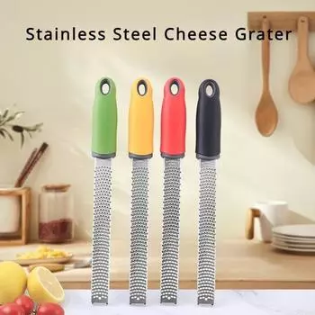 Multifunctional Rectangle Stainless Steel Cheese Lemon Grater Nutmeg Chocolate Vegetables Fruits Peeler Kitchen Gadgets чёрный