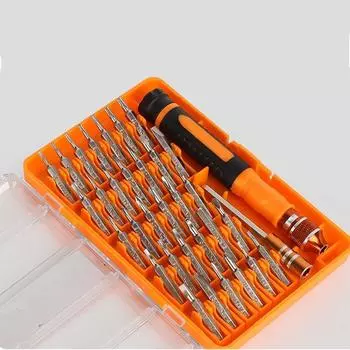 Multifunctional Screwdriver Set Electronic Repair Dismountable Screw Driver Bit Set Mini Combination Antiskid Handle красный