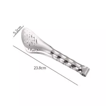 Multifunctional Stainless Steel Food Tongs Hollow Out Bread Grill Steak Clip Barbecue Drain Oil Clamp Home Kitchen Accessories