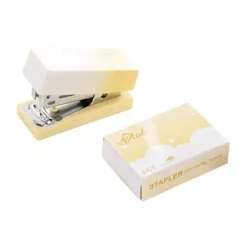 Multifunctional Stapler Set Gradient Cat Claw Paper Binder Binding Machine Back to School Gifts Yellow