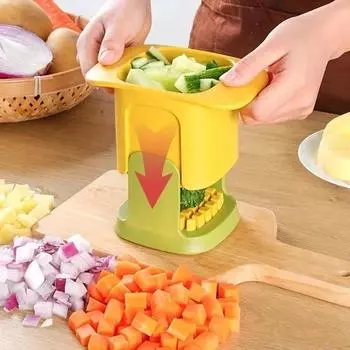 Multifunctional Vegetable Chopper French Fries Cutter Household Hand Pressure Onion Dicer Cucumber Potato Slicer Kitchen Gadgets