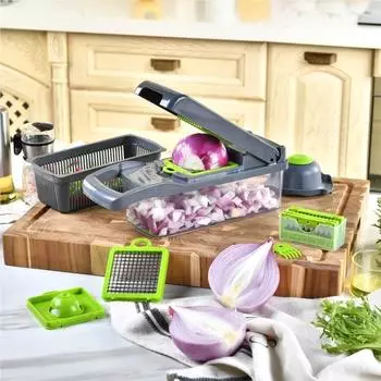 Multifunctional Vegetable Of 16~26 Pieces Set Food Vegetable And Fruit Slicer Grater Kitchen Household Accessories Small Tools