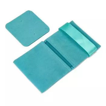 Multifuntional Jewelry Display Bag Velvet Pouches Velvet Texture Jewelry Storage Bag Suitable for Gifting and Storage светло-синий