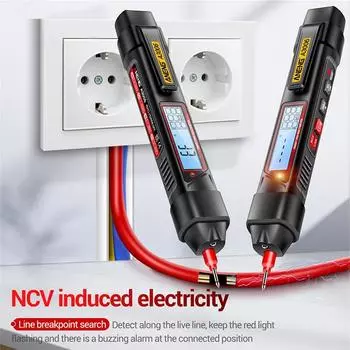 Multimetro Обнаружение Ручка Типа Измеритель истинного среднеквадратического значения Мультиметры Ручка Автоматические тестеры постоянного/переменного напряжения Мгновенные тестеры Инструменты для обнаружения