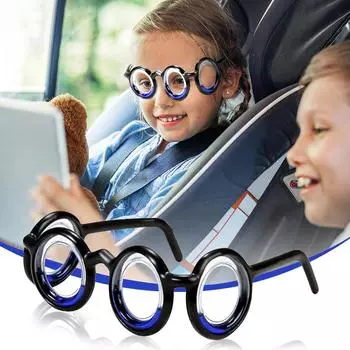 Multipurpose Anti-Sickness Glasses Without Lens Anti-carsick Glasses Detachable Lightweight Foldable for Old Adults Children
