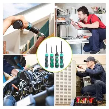 Многоцелевой двойной телескопический регулируемый по длине магнитный крестообразный бытовой нескользящий винт отвертки для ремонта 3