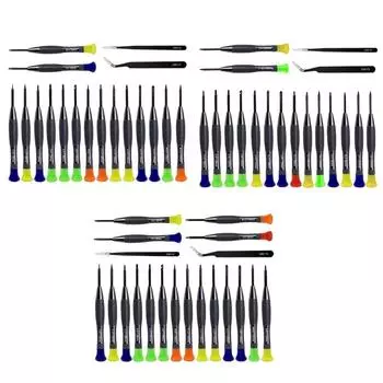 Multipurpose Small Screwdriver Precisions Tool with Color Coded Handle for Phone Laptop Fixing Delicate Repairs
