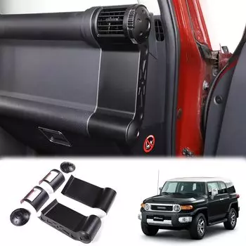 MUMAREN Совместимо с Toyota FJ Cruiser Отделка центральной консоли Панель приборов Кондиционер Вентиляционная крышка Детали интерьера ABS Resin Cruiser Custom Interior чёрный