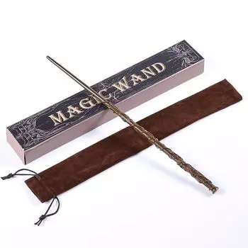 MUMAREN волшебная палочка Гарри Поттера, аксессуары для костюма, реквизит, точно воспроизведенный подарок на день рождения для косплея, заклинание, волшебная трость, чехол. В комплекте