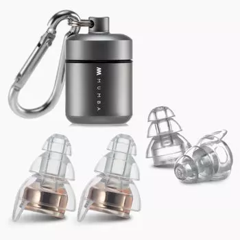 Mumba High Fidelity Concert Беруши Многоразовые Музыкальные Беруши Музыкальные Фестивальные Диджеи с Коробкой Для Хранения 24 дБ Передовая Технология Фильтра Беруши для розового золота