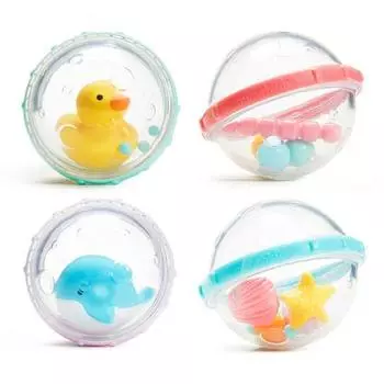 Munchkin Infant Bath Play Float Bubble Set of 4, корейские игрушки для ванны